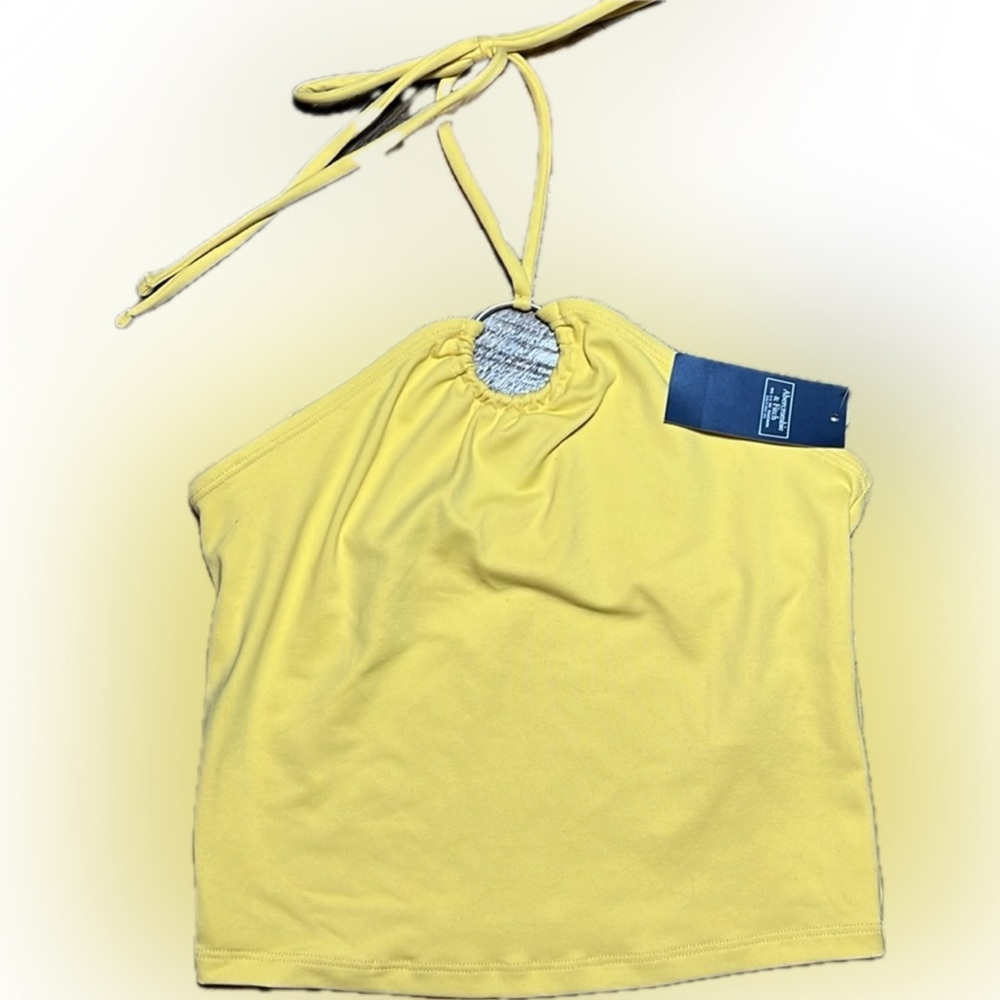 💛NWT Abercrombie Size S Golden Yellow Top